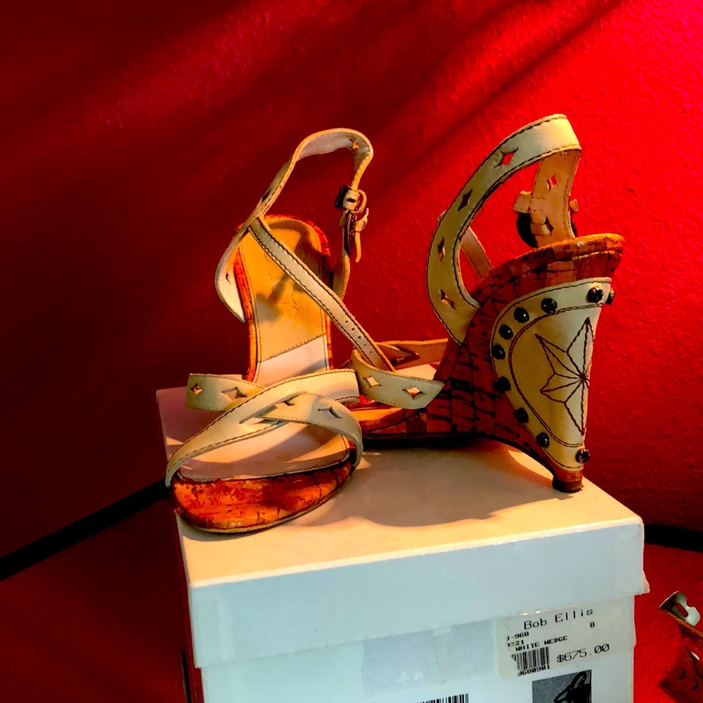 Dior cork wedges